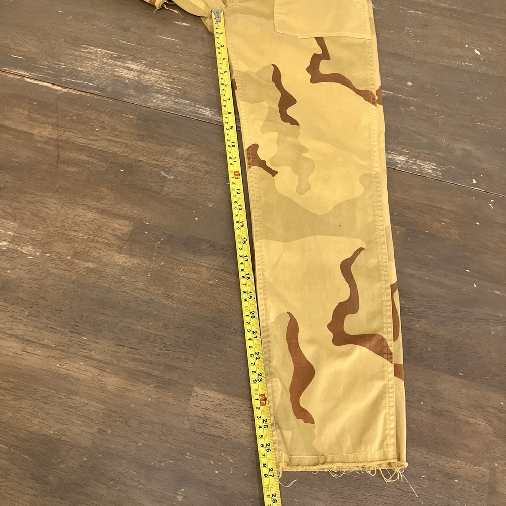 Nili Lotan New York Jenna Pants Womens 4 Yellow Camo Pocket Casual 29x27 Raw Hem - Picture 7 of 10